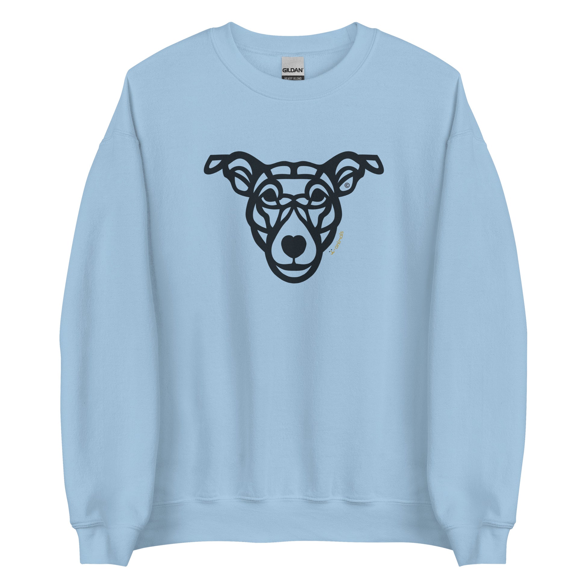 Moletom unissex - “Cão Vira-lata” - Tribal - Cores Claras - i-animals