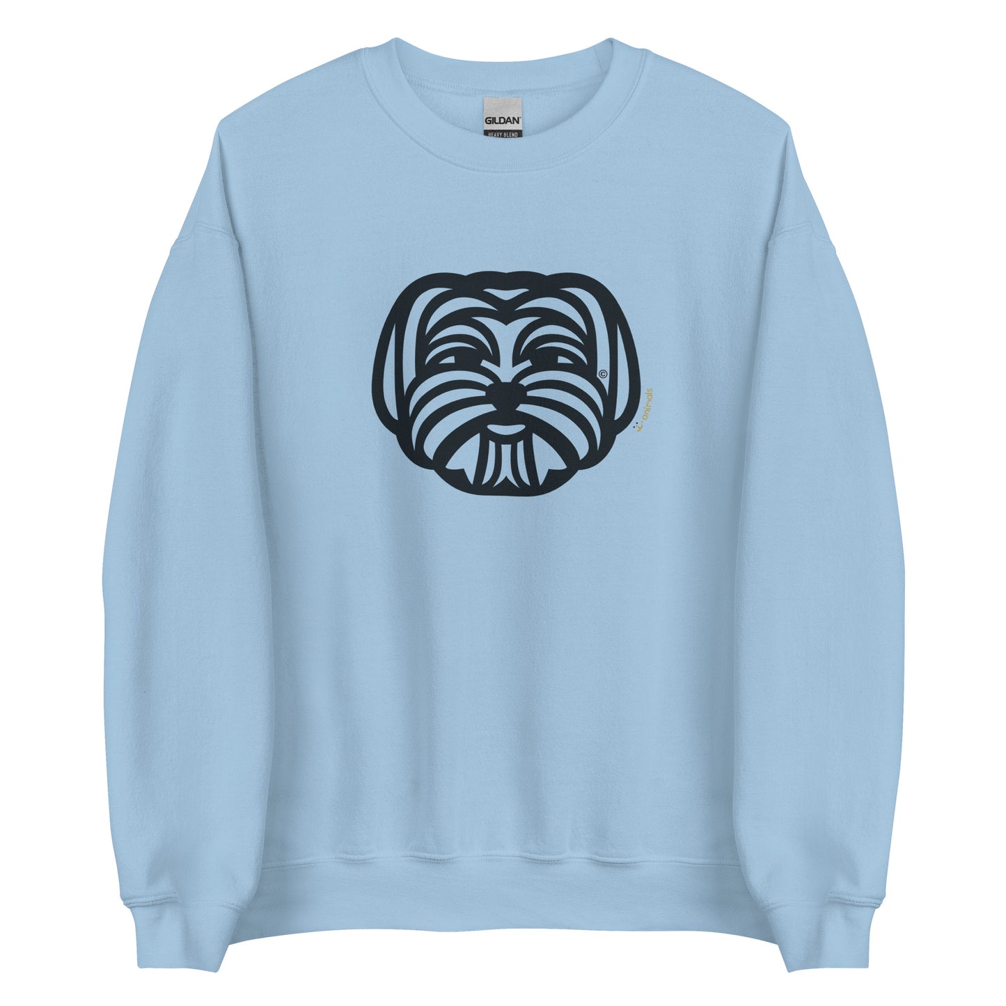 Moletom unissex - Maltês - Tribal - Cores Claras - i-animals
