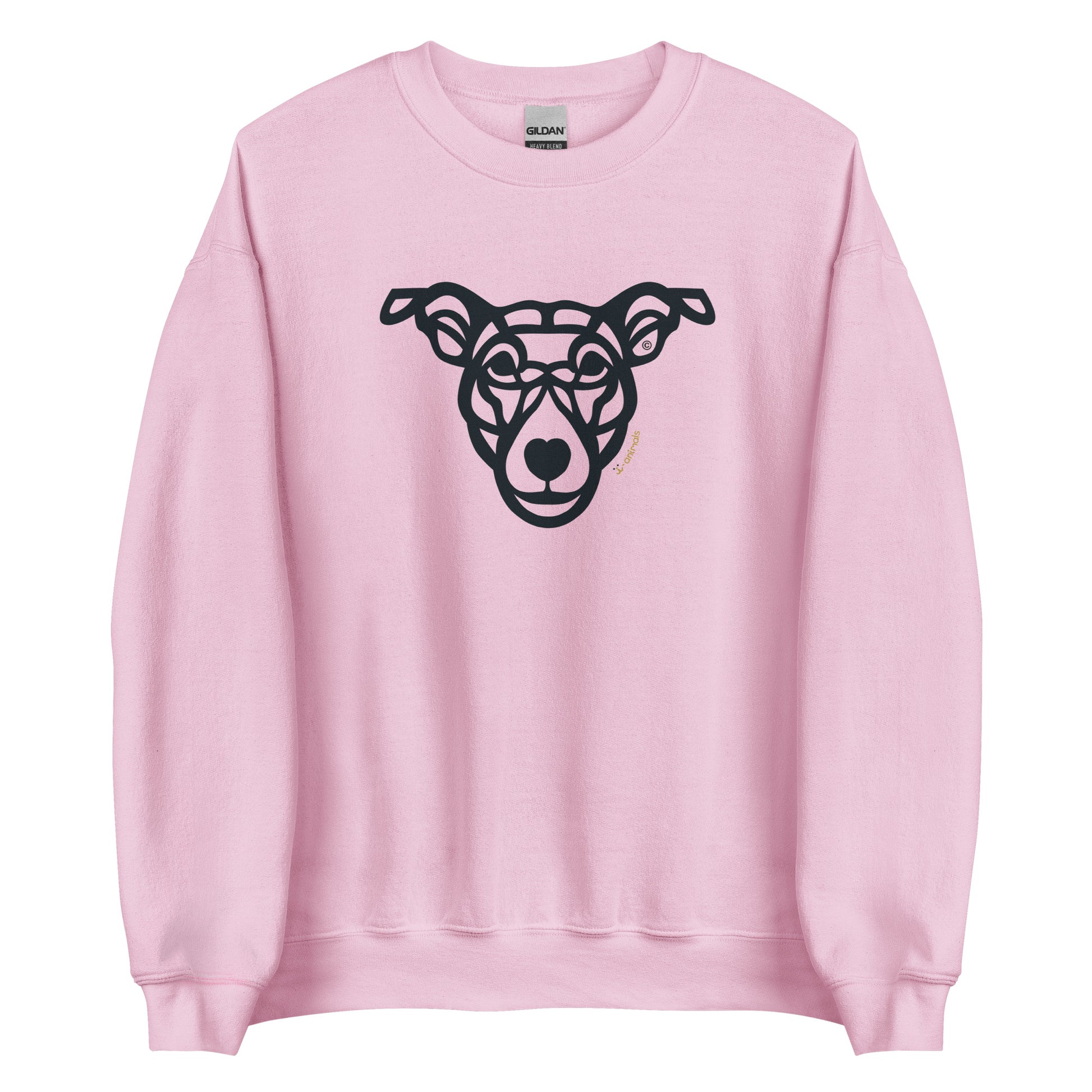 Moletom unissex - “Cão Vira-lata” - Tribal - Cores Claras - i-animals