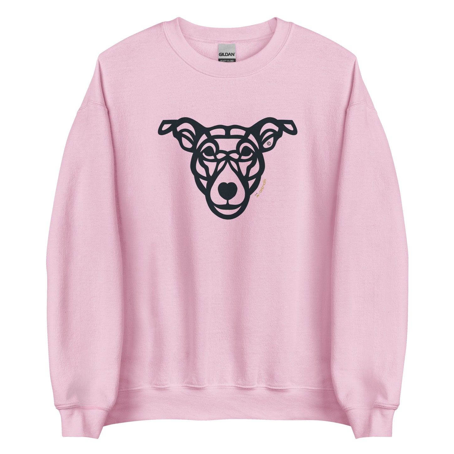 Moletom unissex - “Cão Vira-lata” - Tribal - Cores Claras - i-animals