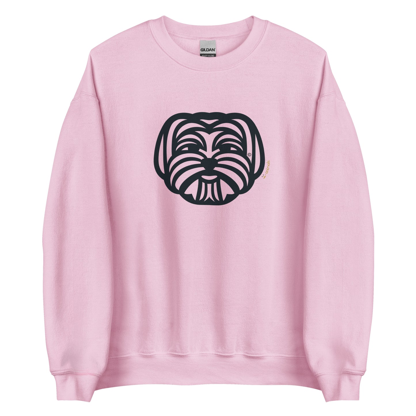 Moletom unissex - Maltês - Tribal - Cores Claras - i-animals