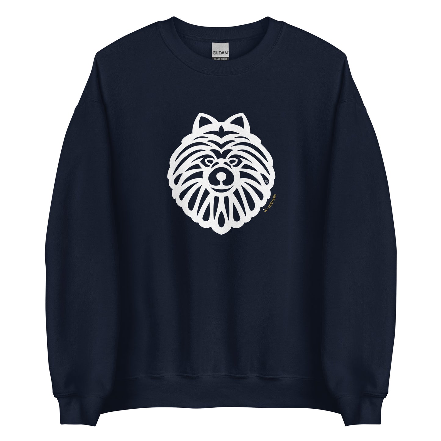 Moletom unissex - Spitz Alemão - Tribal - i-animals