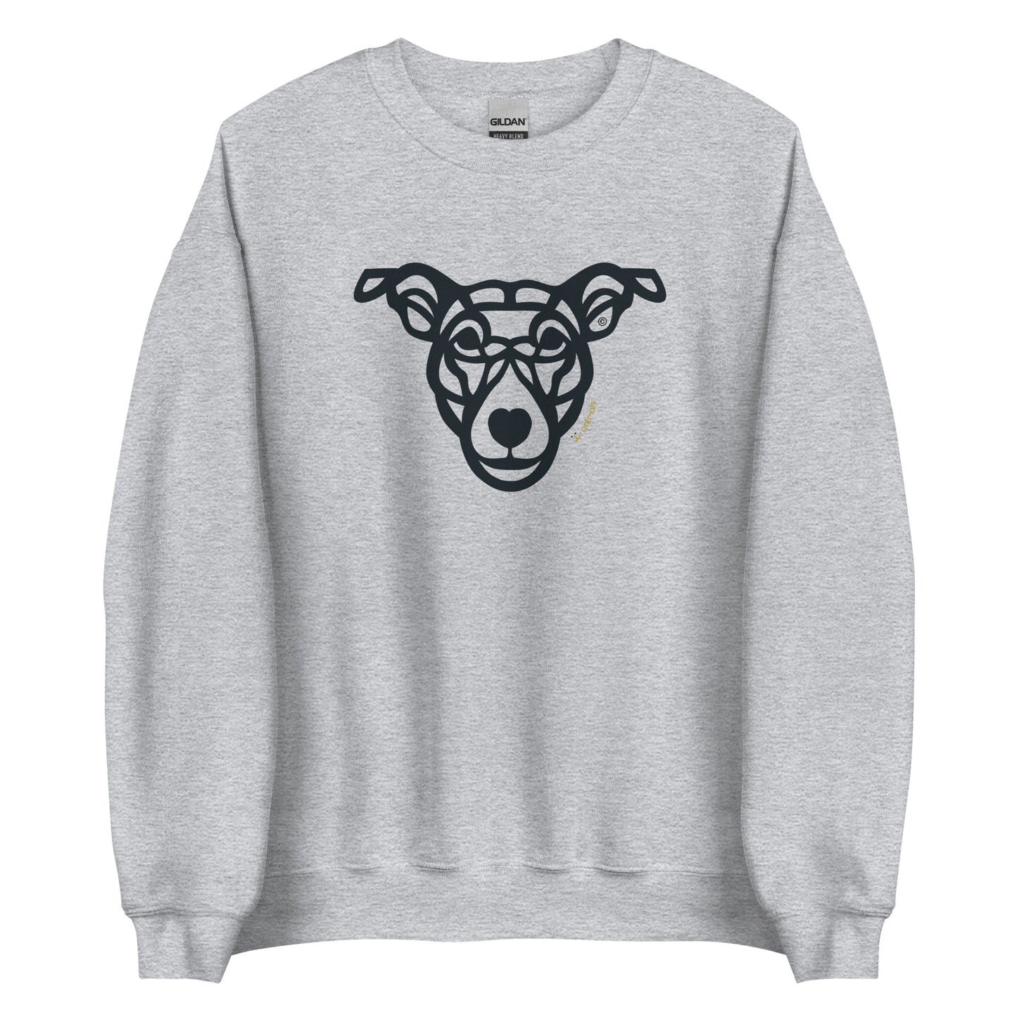 Moletom unissex - “Cão Vira-lata” - Tribal - Cores Claras - i-animals