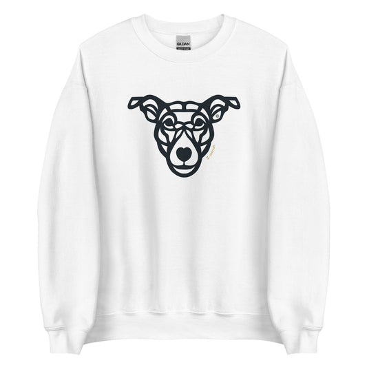 Moletom unissex - “Cão Vira-lata” - Tribal - Cores Claras - i-animals