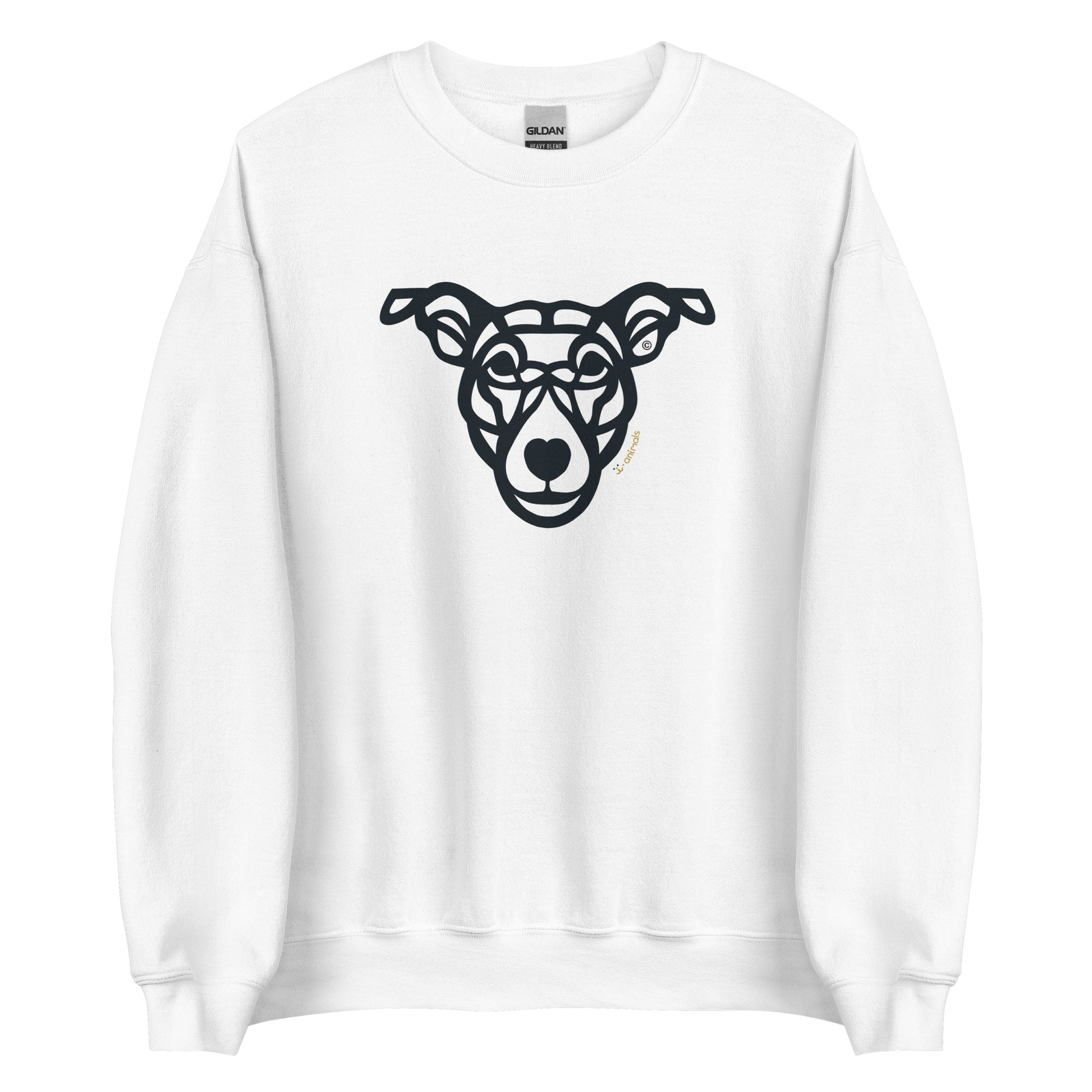 Moletom unissex - “Cão Vira-lata” - Tribal - Cores Claras - i-animals