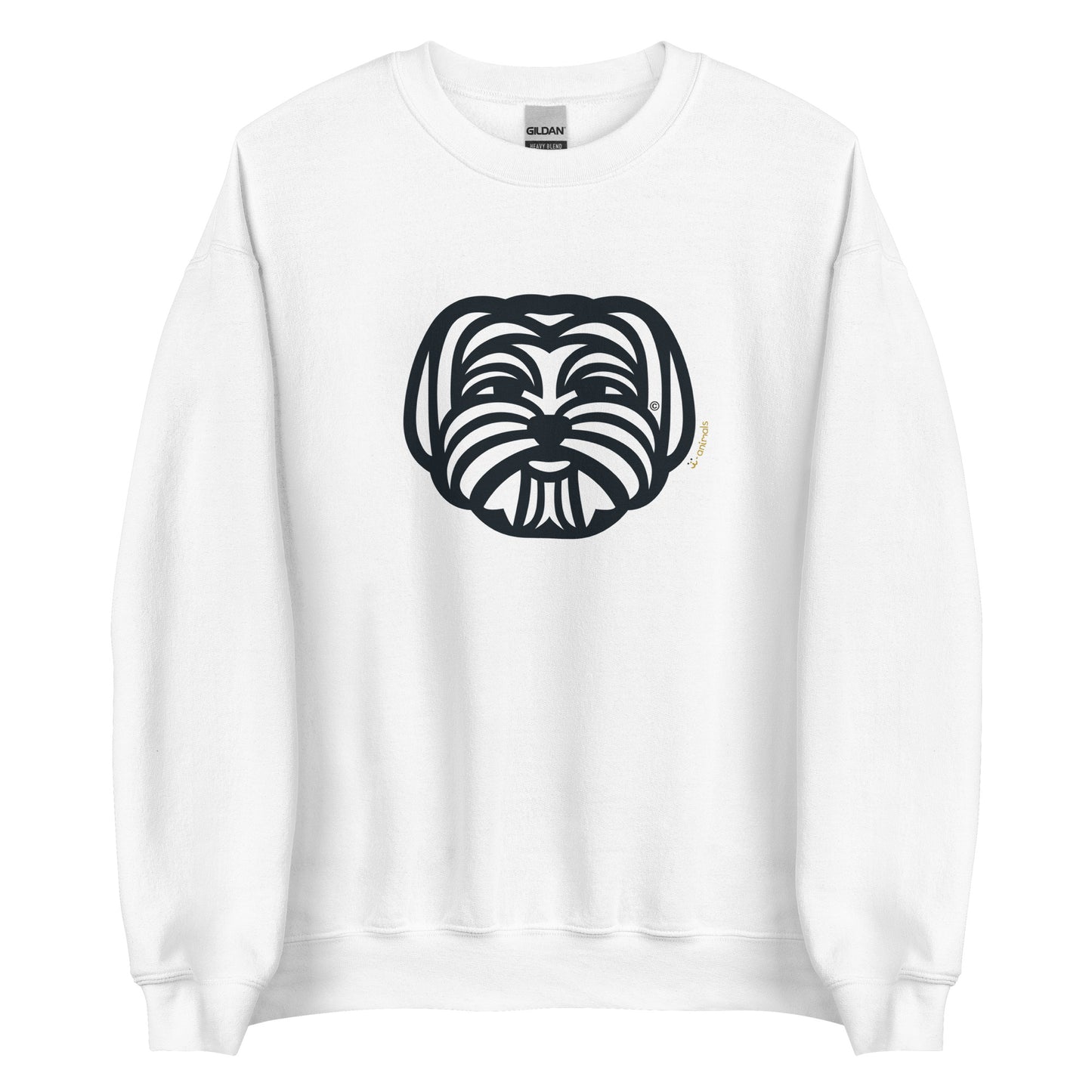 Moletom unissex - Maltês - Tribal - Cores Claras - i-animals