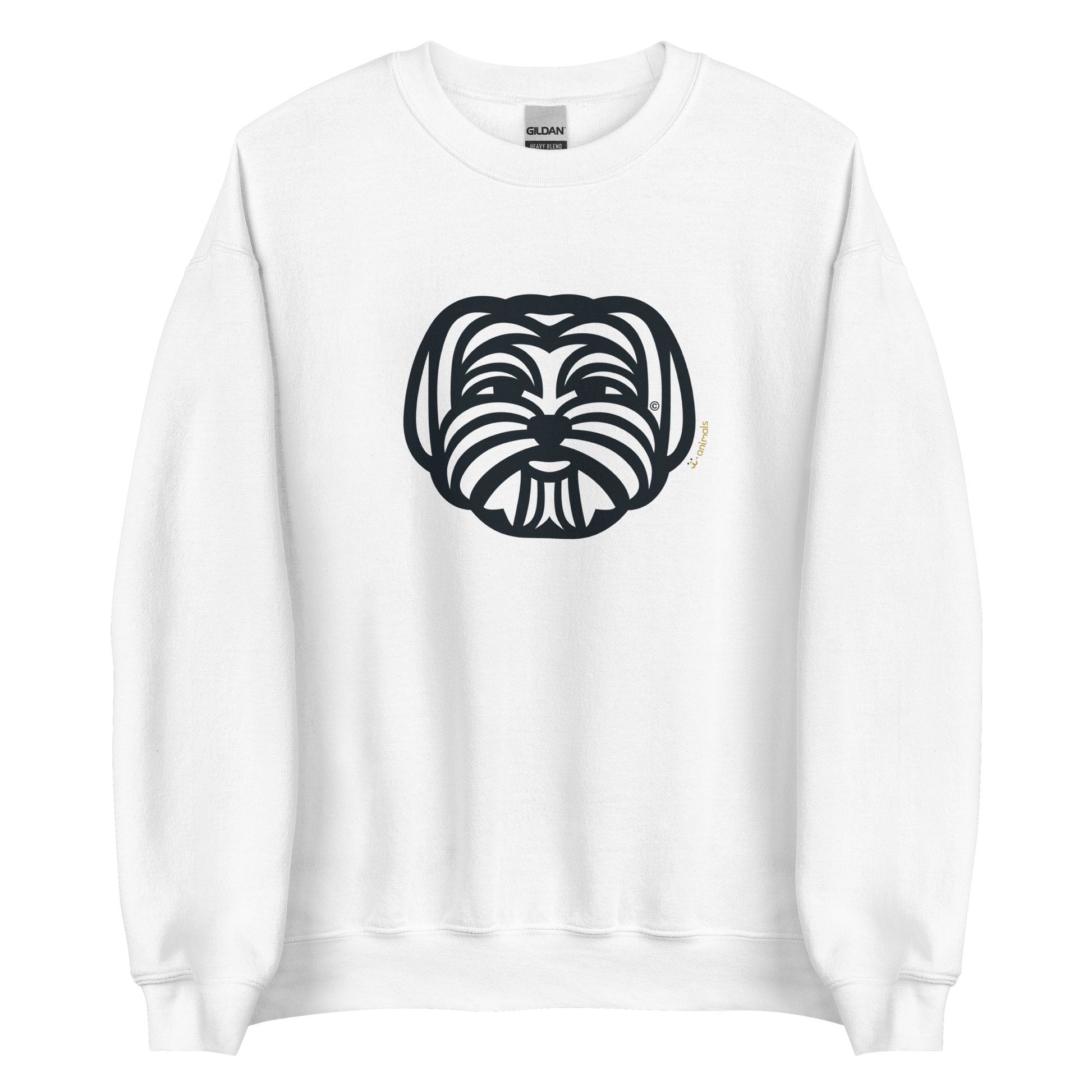 Moletom unissex - Maltês - Tribal - Cores Claras - i-animals