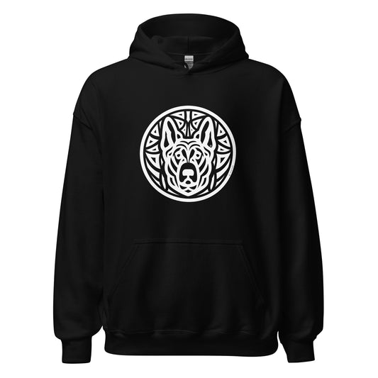 Unisex Heavy Blend Hoodie - German Shepherd - Tribal