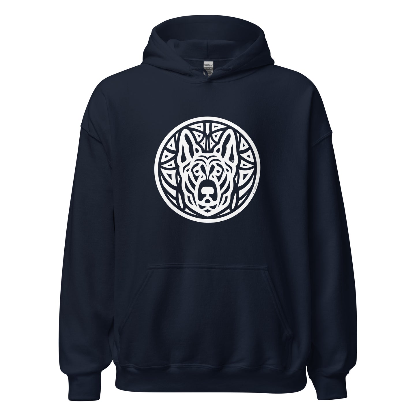 Unisex Heavy Blend Hoodie - German Shepherd - Tribal