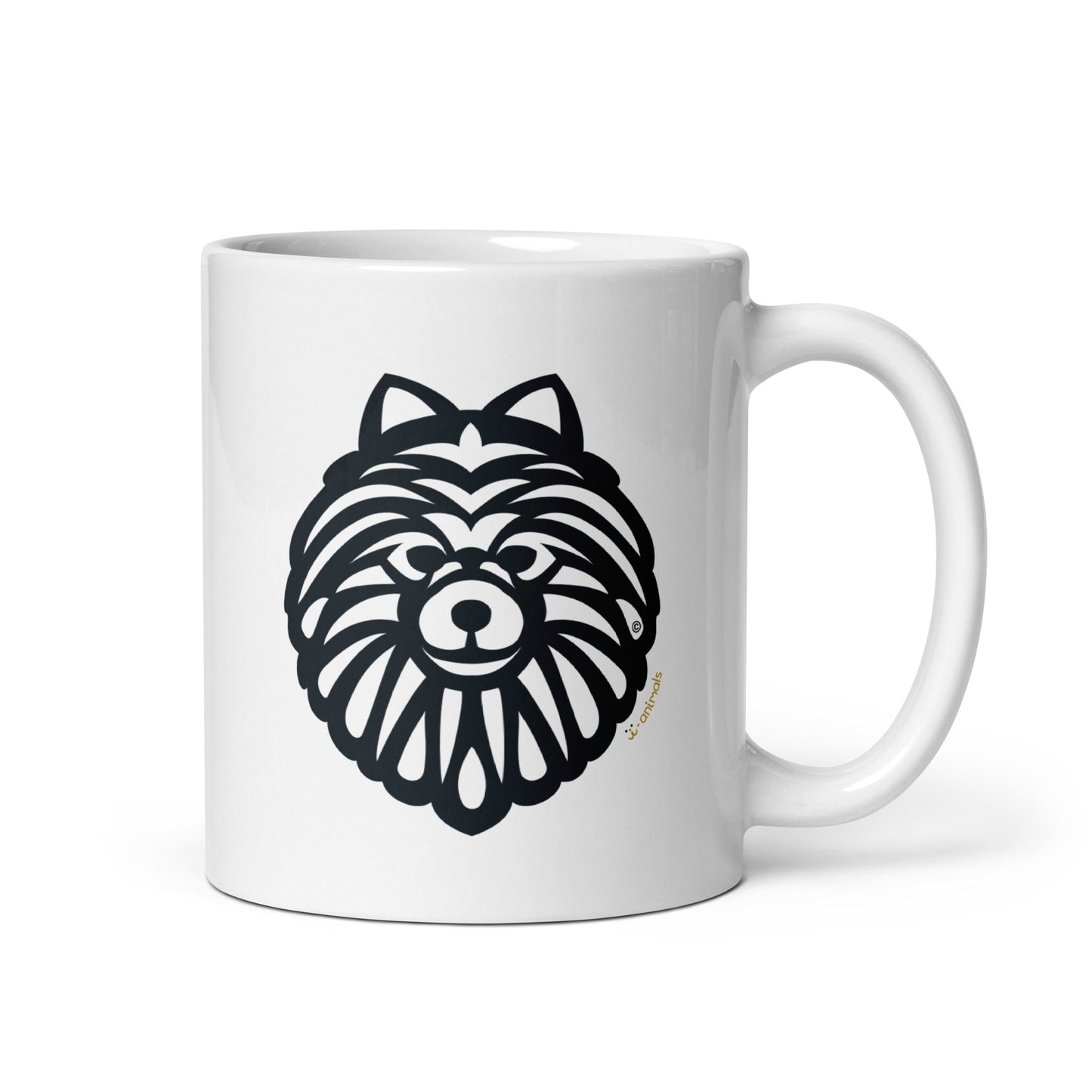 Caneca Spitz Alemão - Tribal - i-animals