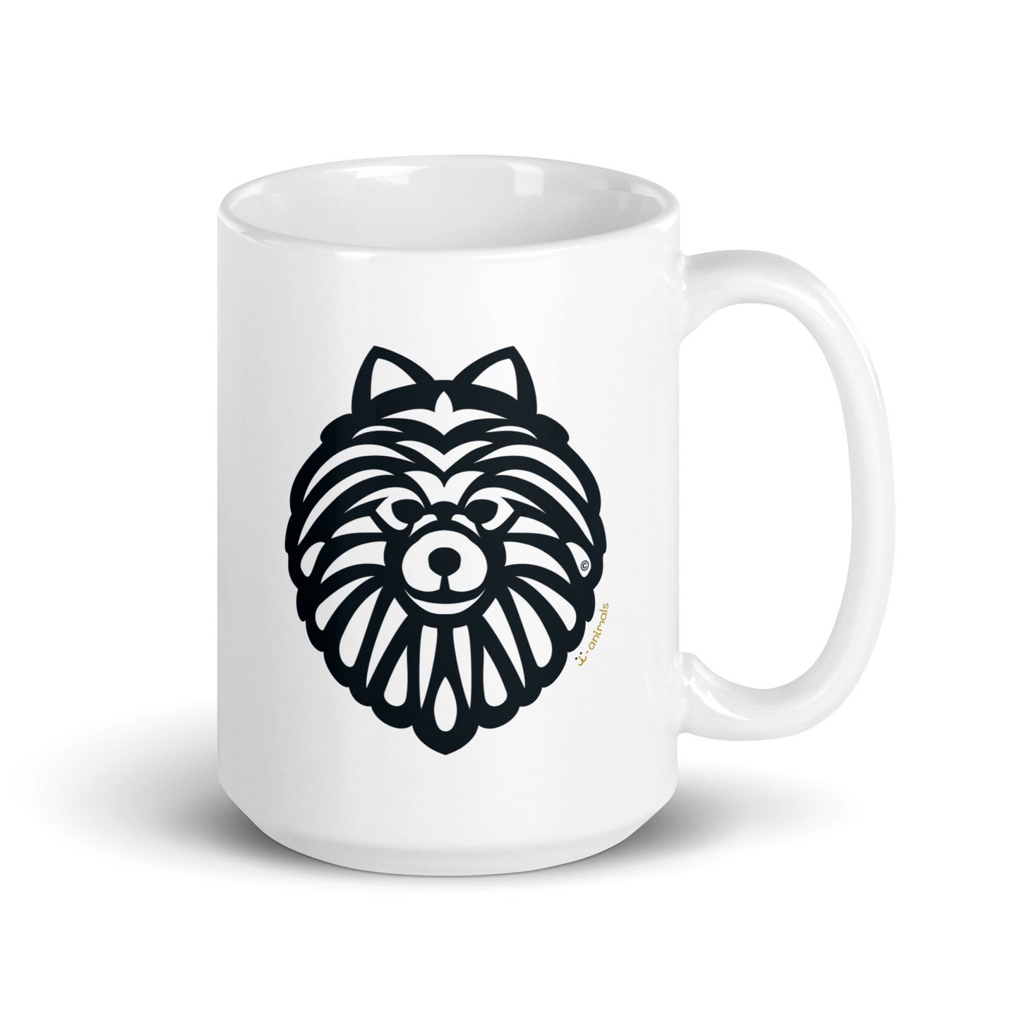 Caneca Spitz Alemão - Tribal - i-animals