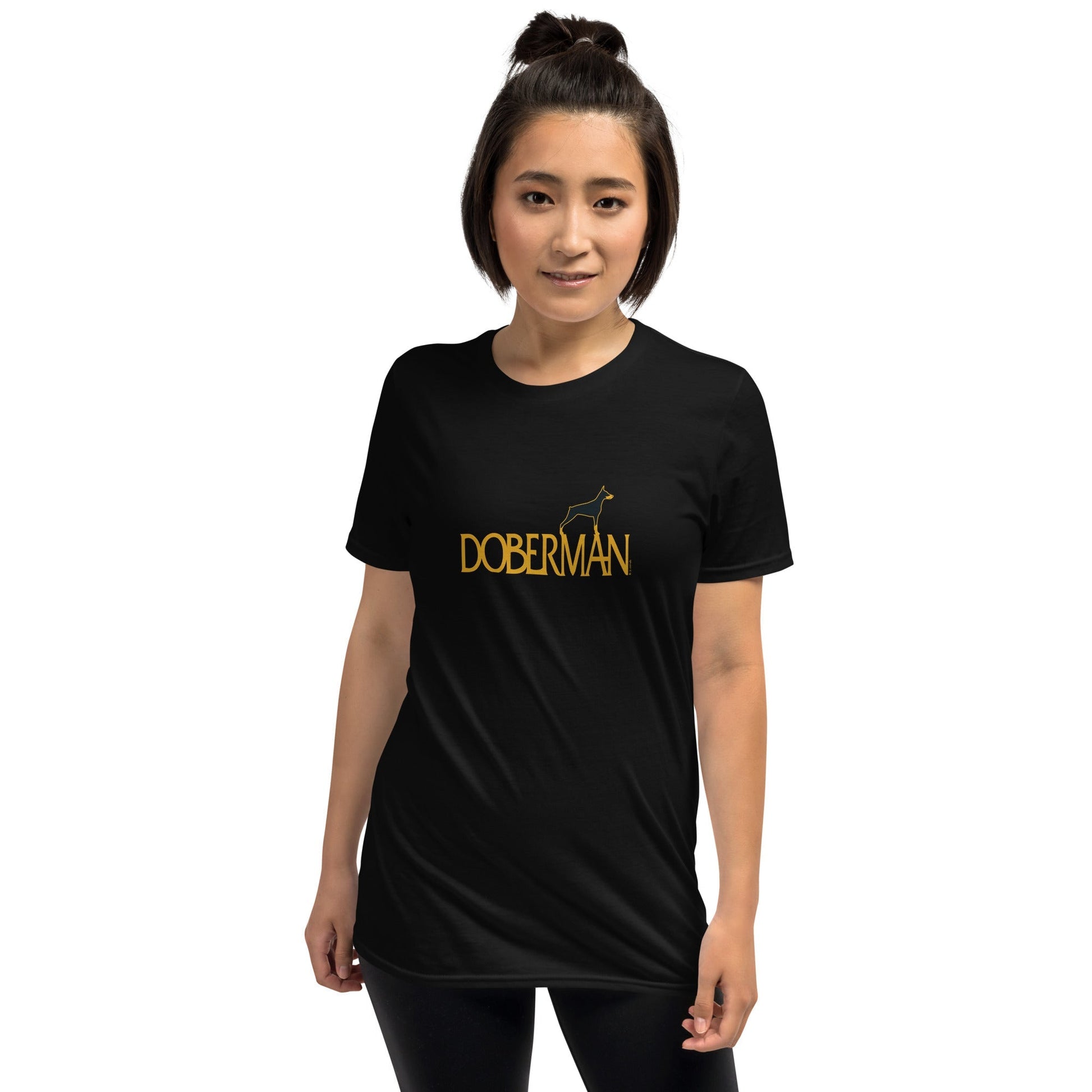 Camiseta unissex com mangas curtas - Doberman i-animals