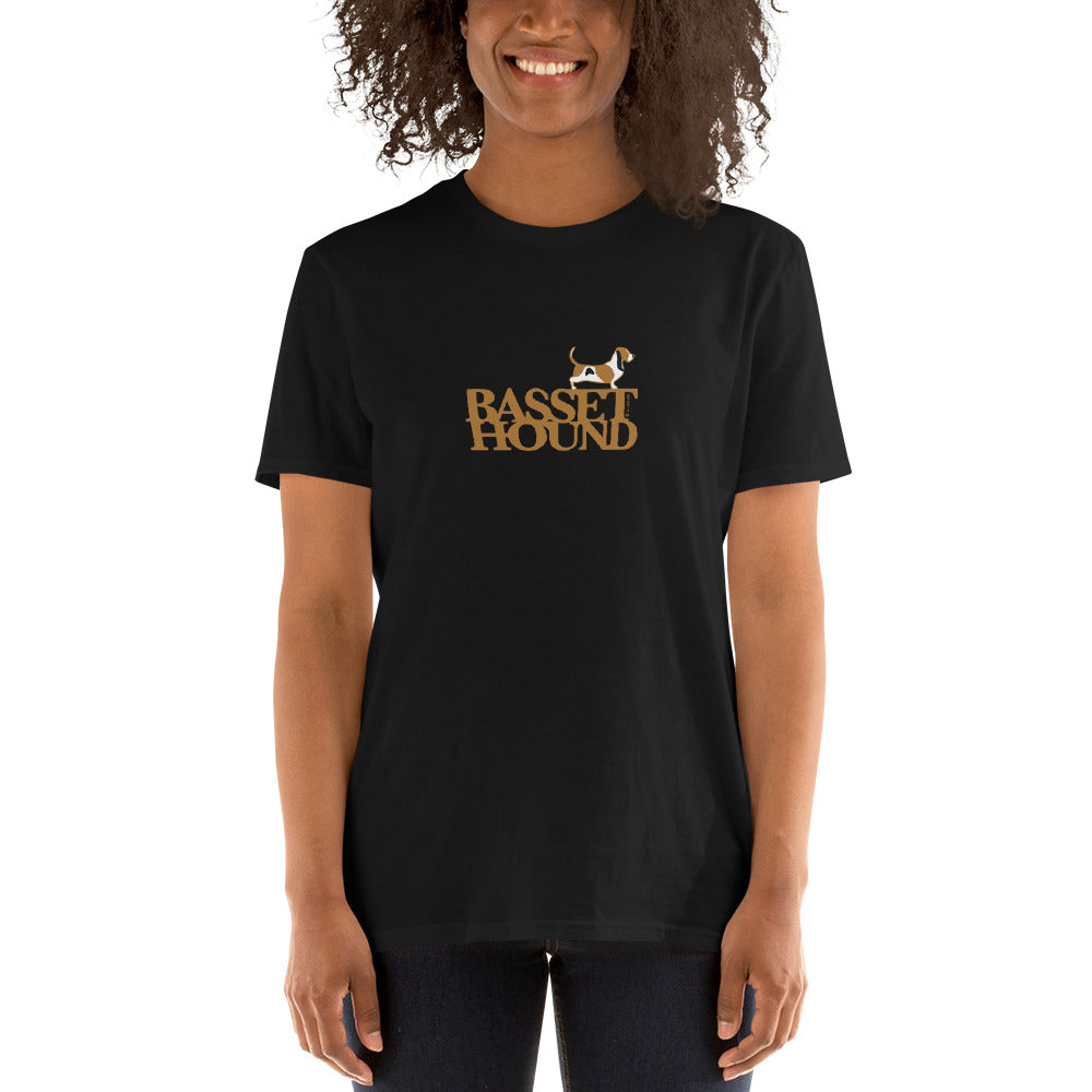Camiseta unissex de manga curta - Basset Hound i-animals