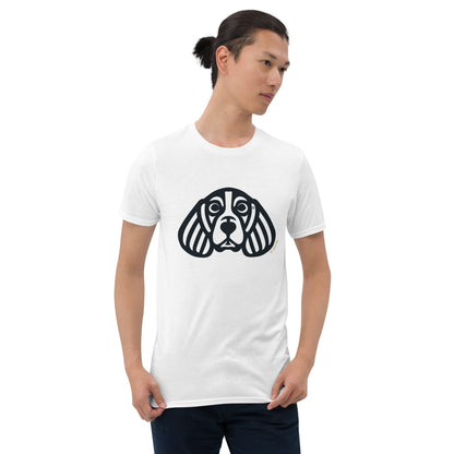 Camiseta unissex de manga curta - Beagle - Tribal - Cores Claras i-animals