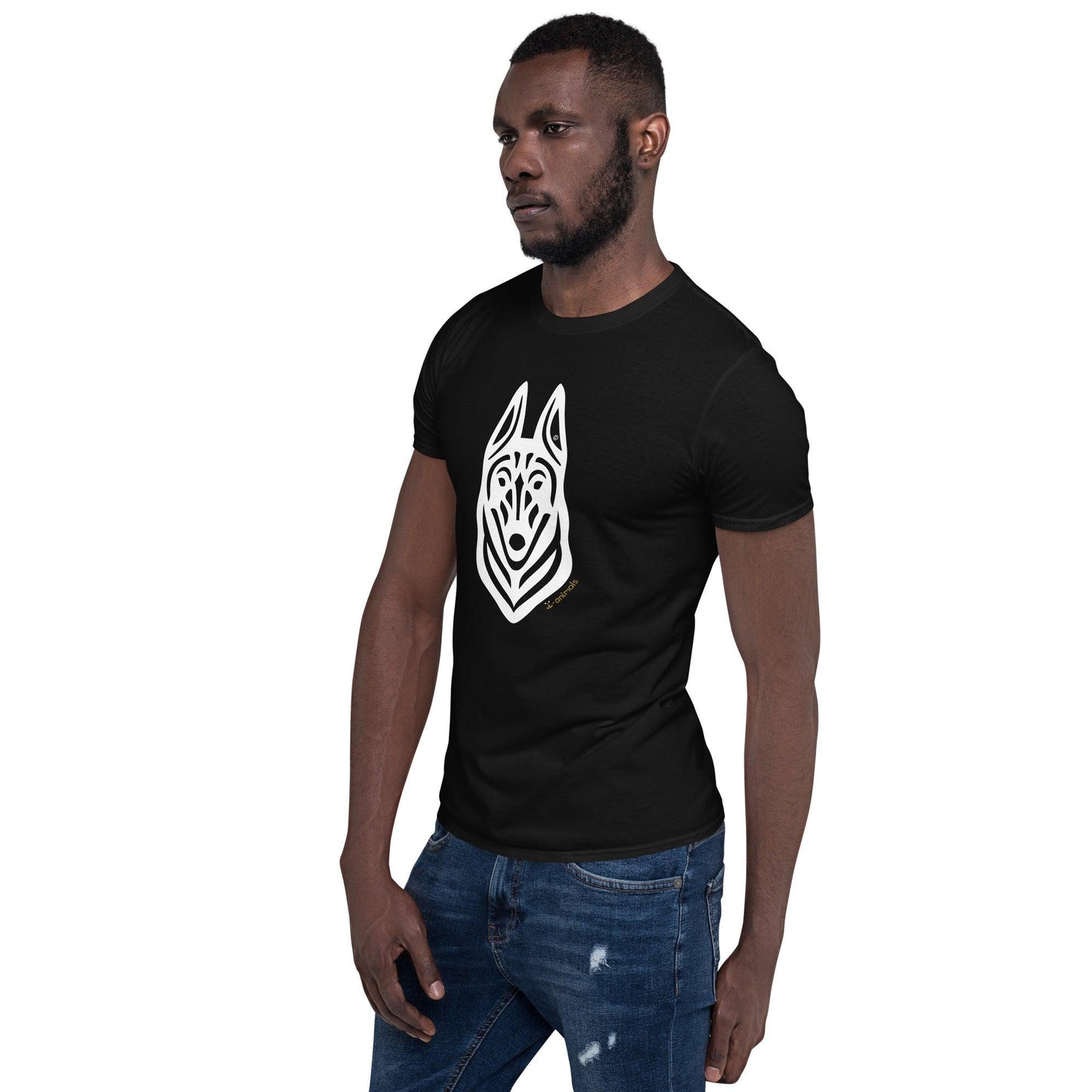 Camiseta unissex de manga curta - Malinois - Tribal i-animals
