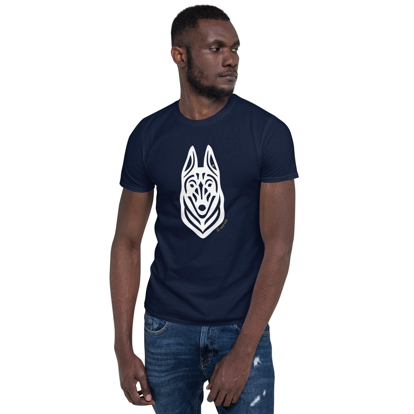 Camiseta unissex de manga curta - Malinois - Tribal i-animals