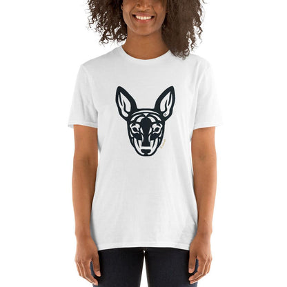 Camiseta unissex de manga curta -  Pinscher - Tribal - Cores Claras i-animals