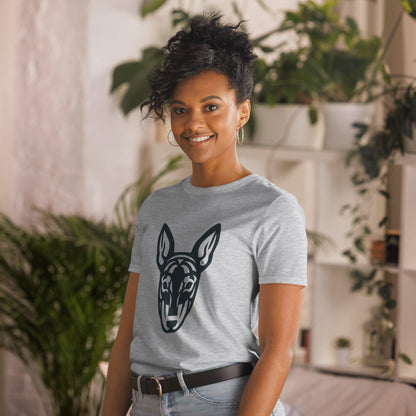 Camiseta unissex de manga curta -  Pinscher - Tribal - Cores Claras i-animals