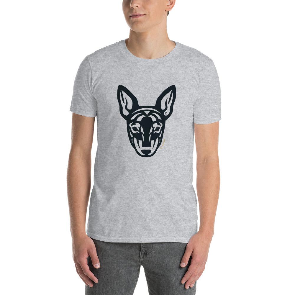 Camiseta unissex de manga curta -  Pinscher - Tribal - Cores Claras i-animals