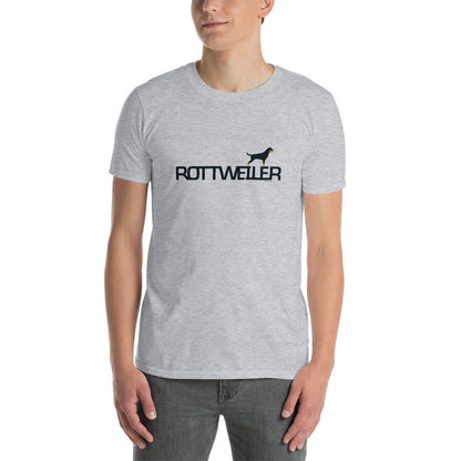 Camiseta unissex de manga curta - Rottweiler - Cores claras i-animals