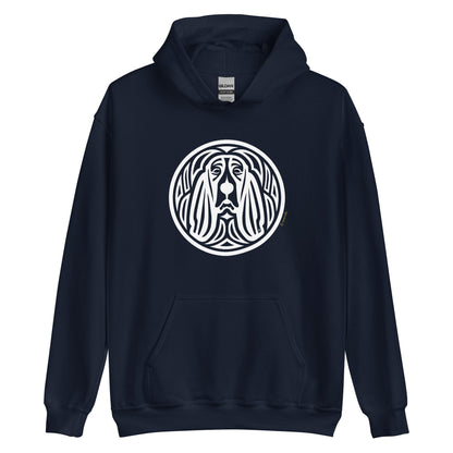 Moletom com capuz unissex - Basset Hound - Tribal i-animals