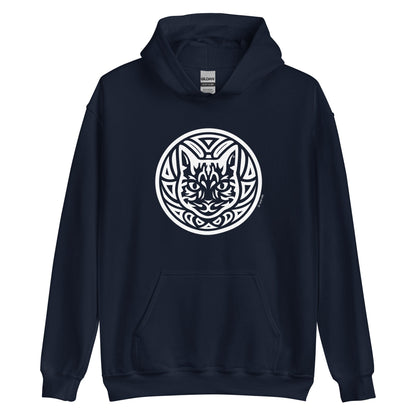 Moletom com capuz unissex - Gato Tigrado - Tribal i-animals