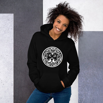 Moletom com capuz unissex - Rottweiler - Tribal i-animals