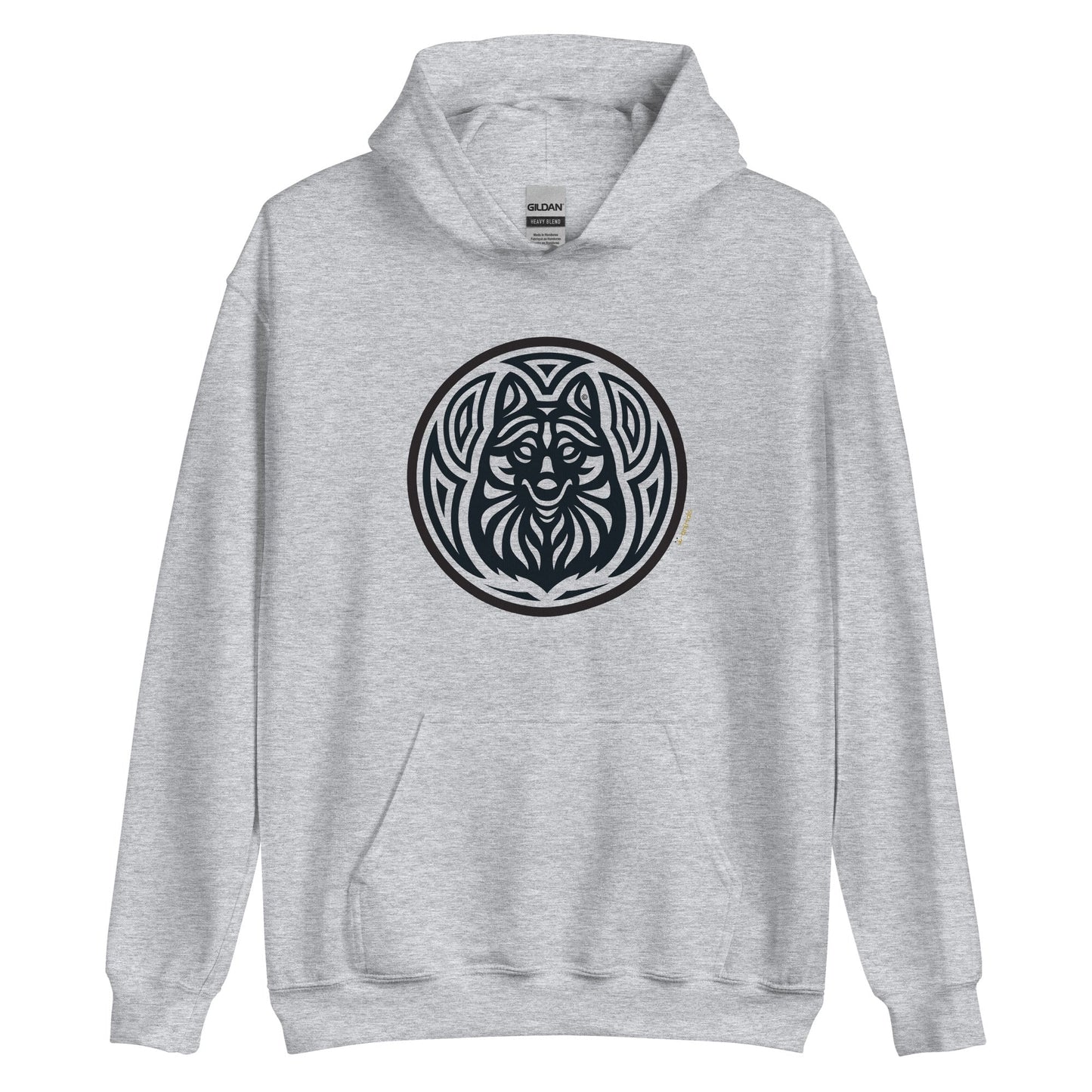 Moletom com capuz unissex - Schipperke - Tribal - Cores Claras i-animals