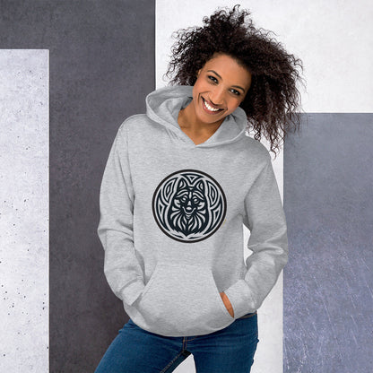Moletom com capuz unissex - Schipperke - Tribal - Cores Claras i-animals