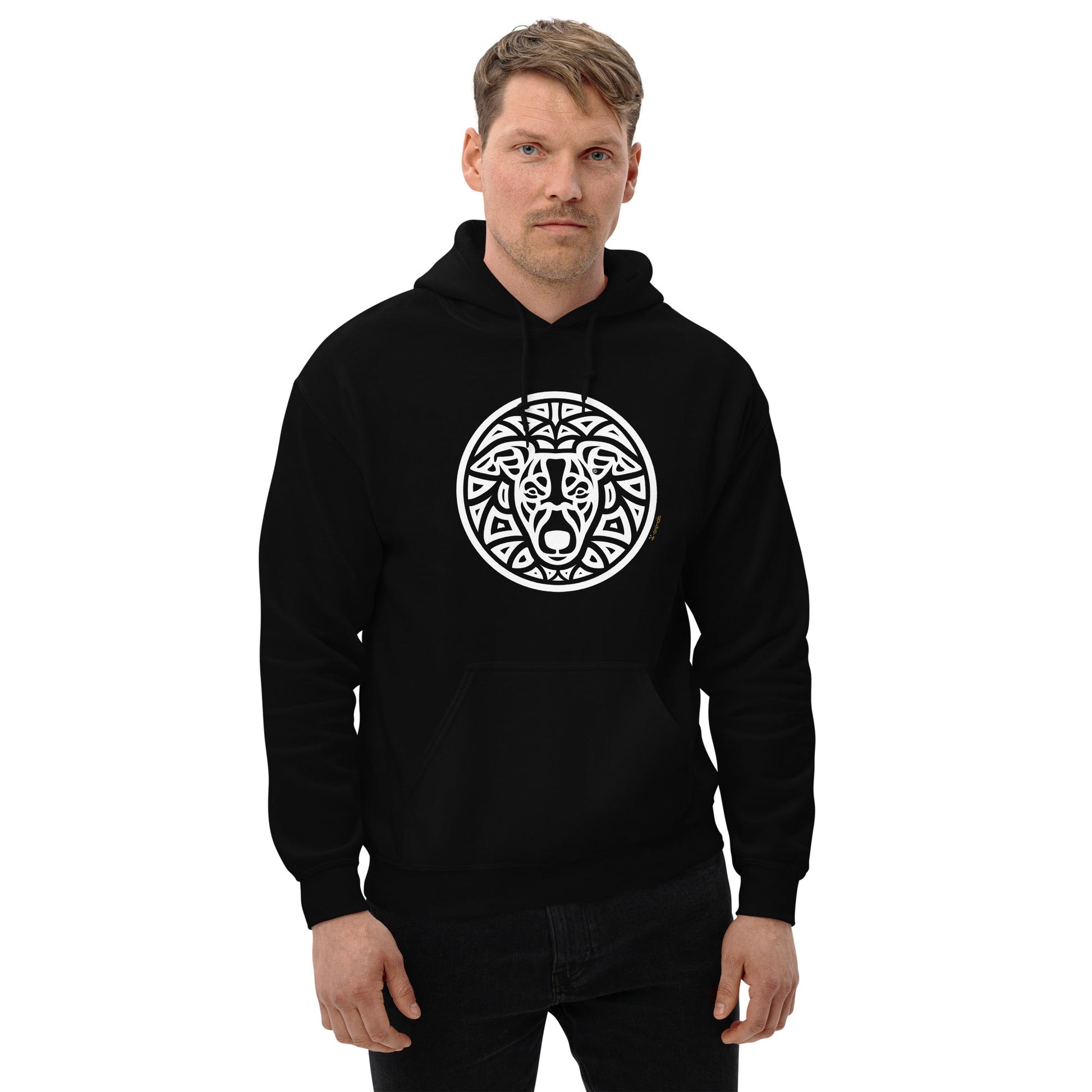 Moletom com capuz unissex - Whippet - Tribal i-animals
