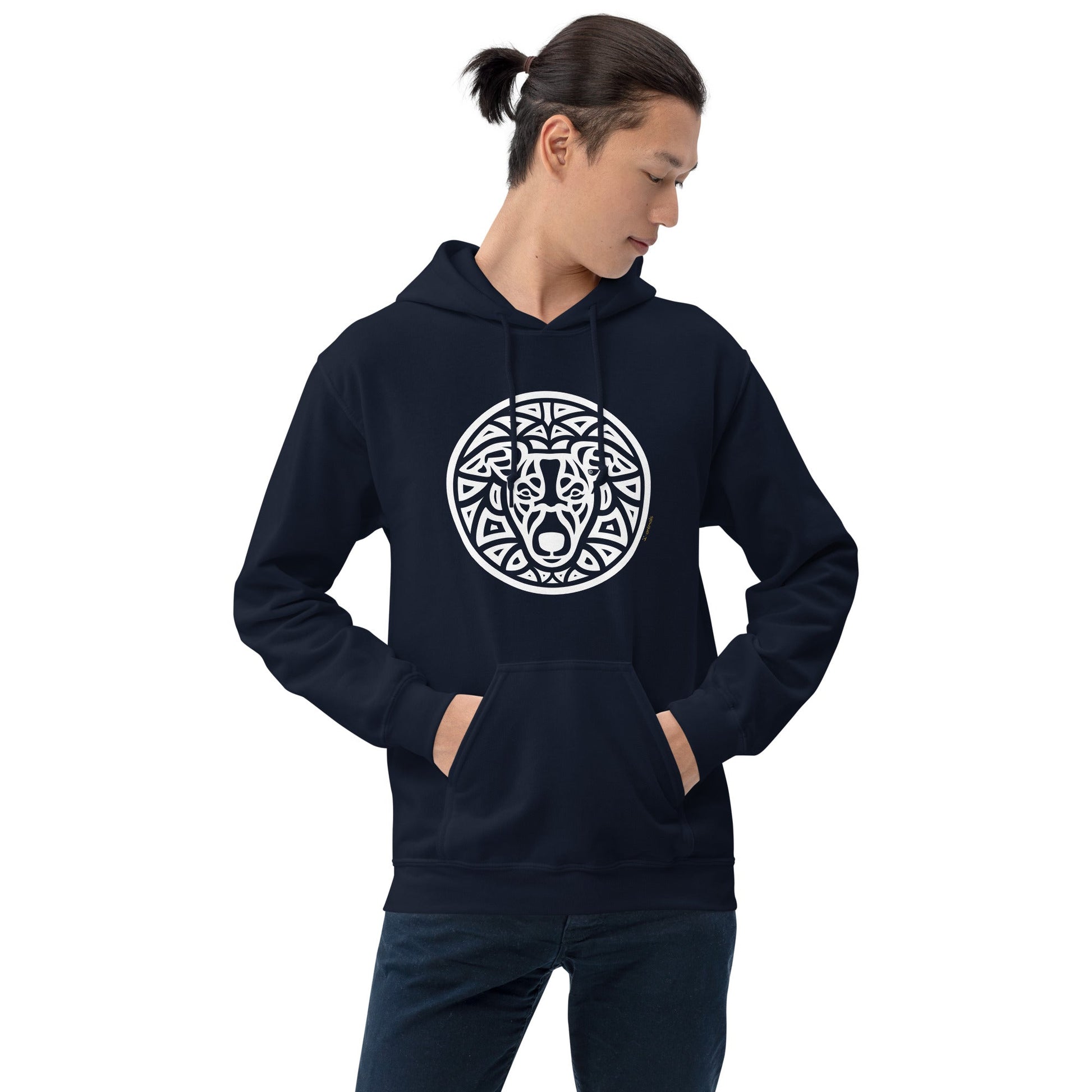 Moletom com capuz unissex - Whippet - Tribal i-animals