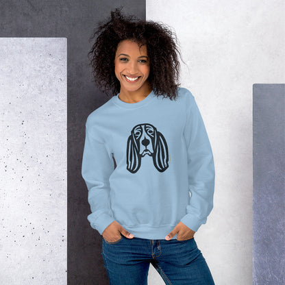 Moletom unissex - Basset Hound - Tribal - Cores Claras i-animals