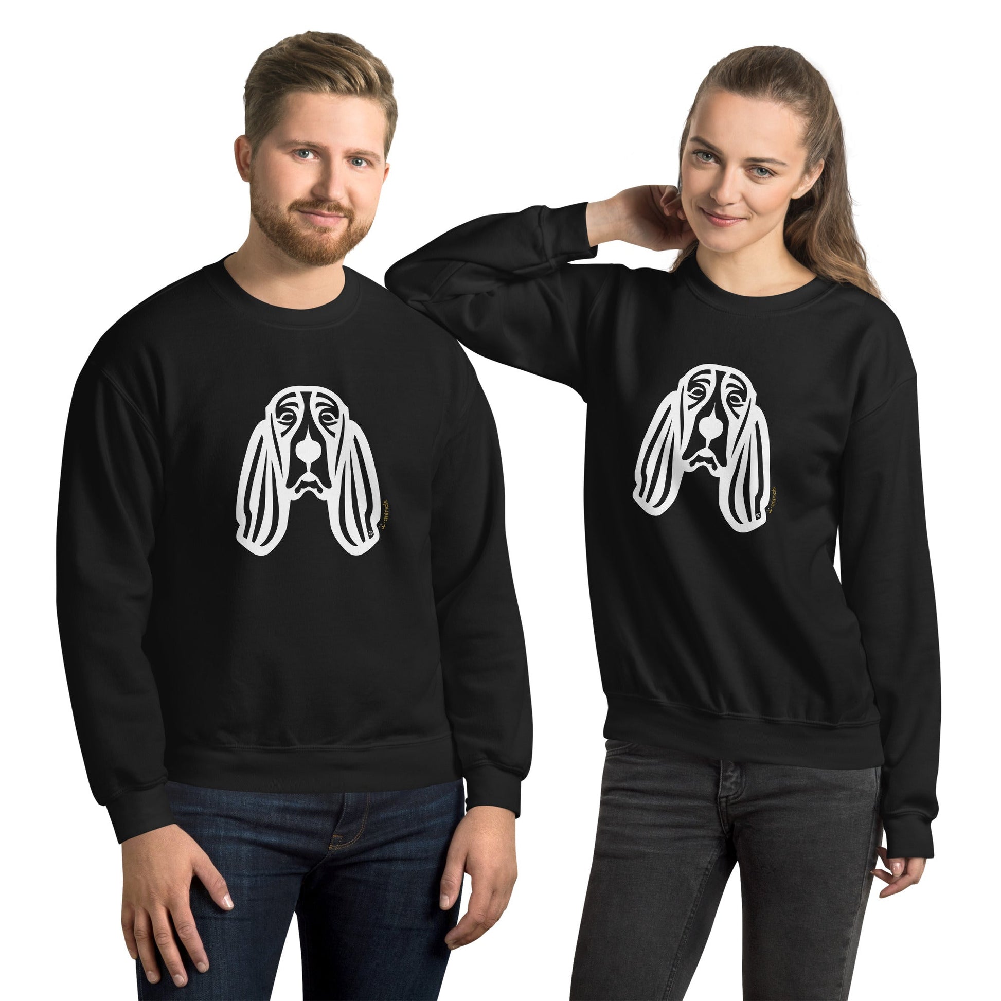 Moletom unissex - Basset Hound - Tribal i-animals
