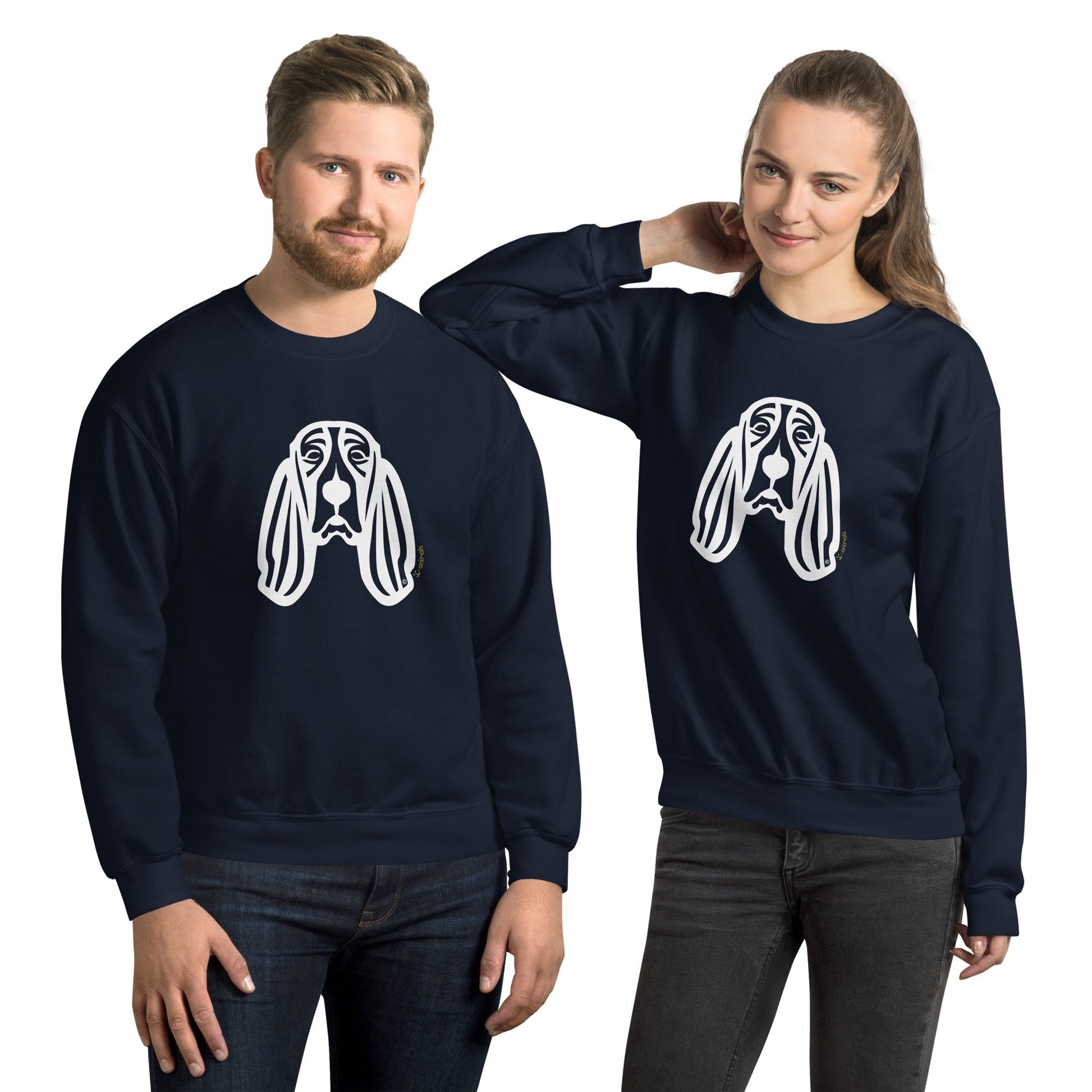 Moletom unissex - Basset Hound - Tribal i-animals