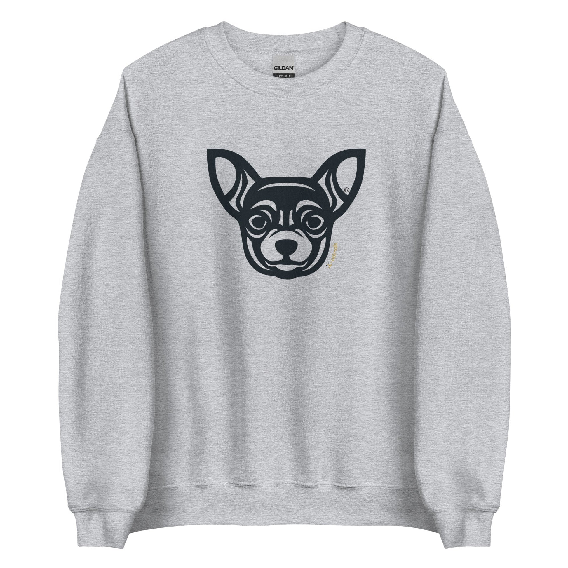 Moletom unissex - Chihuahua - Tribal - Cores Claras i-animals