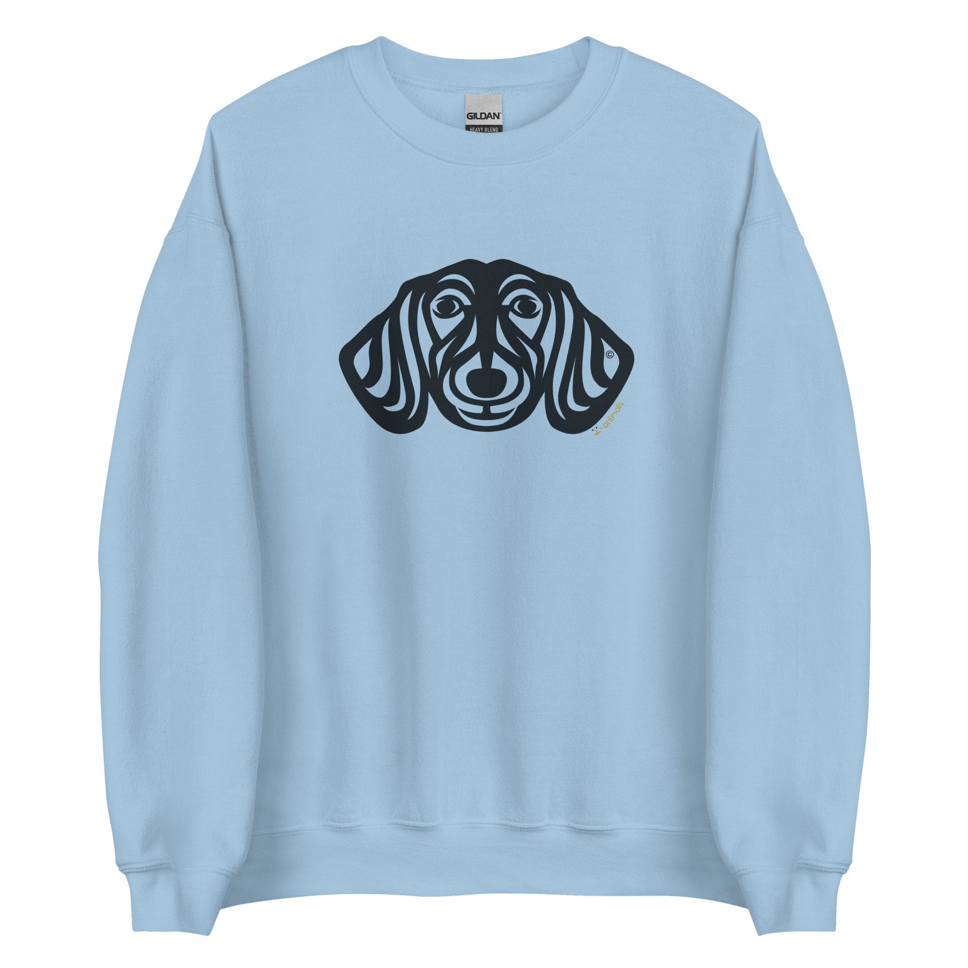 Moletom unissex -  Dachshund - Tribal - Cores Claras i-animals