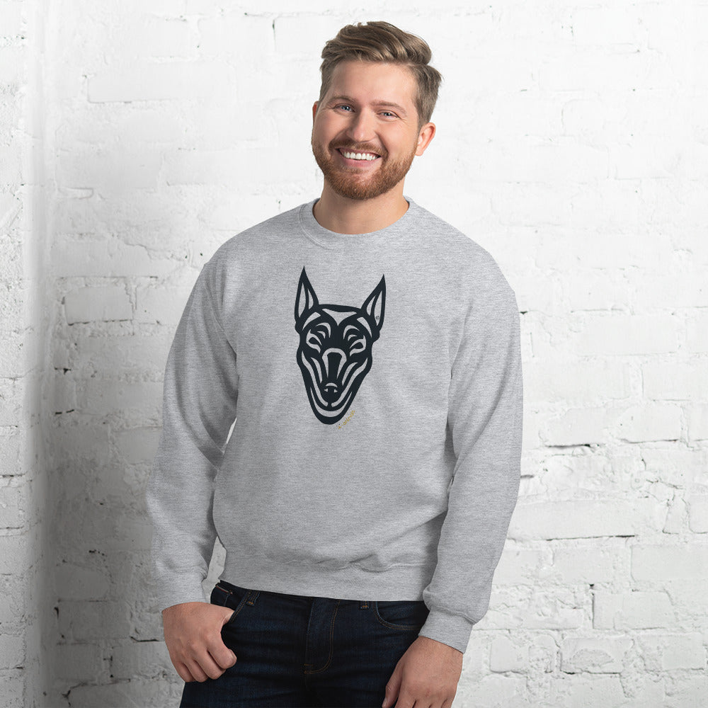 Moletom unissex - Doberman - Tribal - Cores Claras i-animals