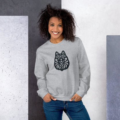 Moletom unissex - Schipperke - Tribal - Cores Claras i-animals