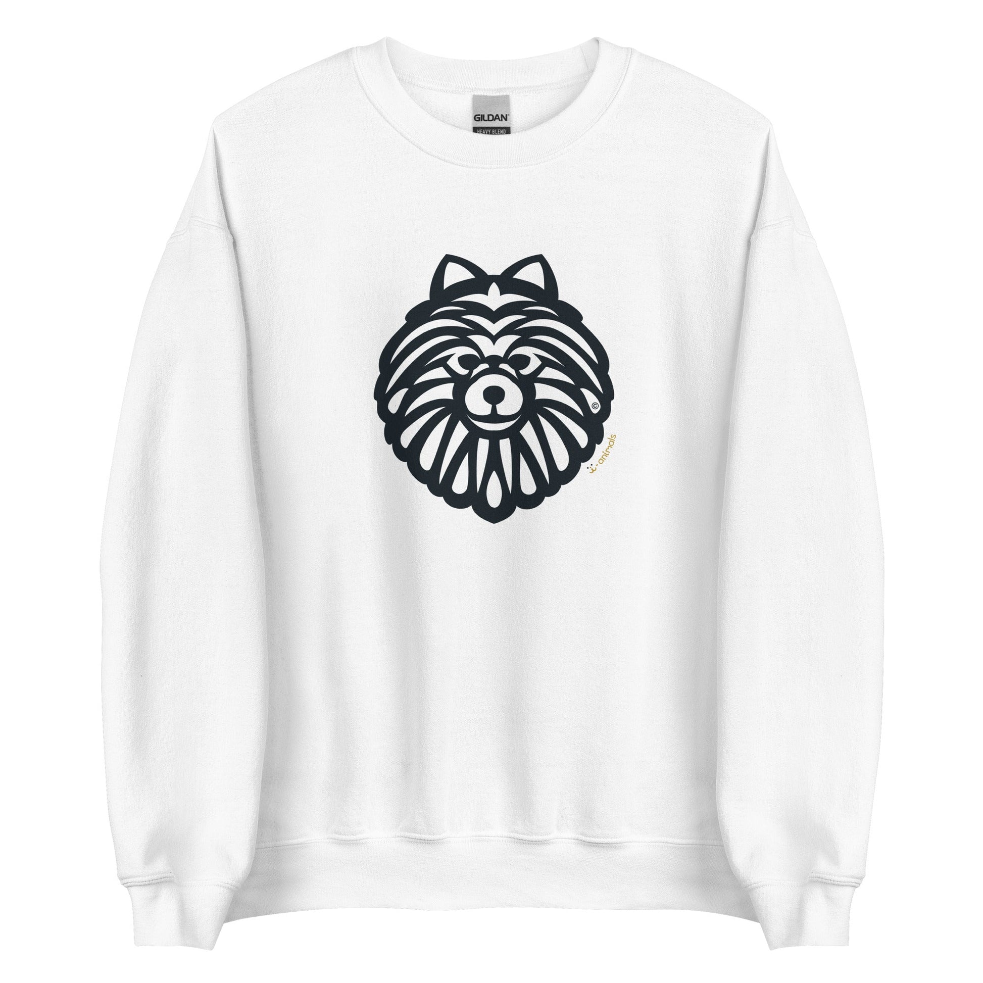 Moletom unissex - Spitz Alemao - Tribal - Cores Claras i-animals