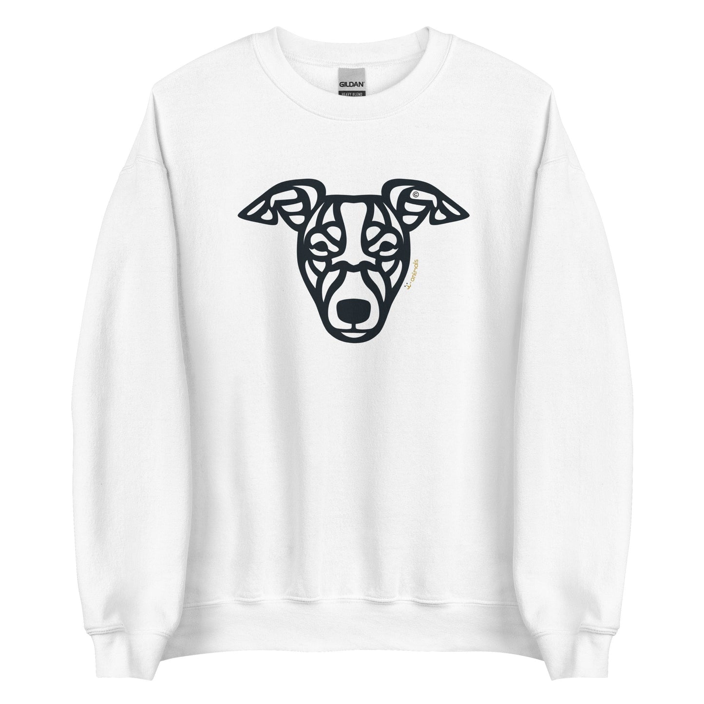 Moletom unissex - Whippet - Tribal - Cores Claras i-animals