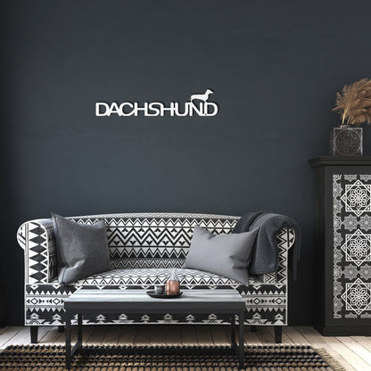 Placa de metal Dachshund - Identidade i-animals
