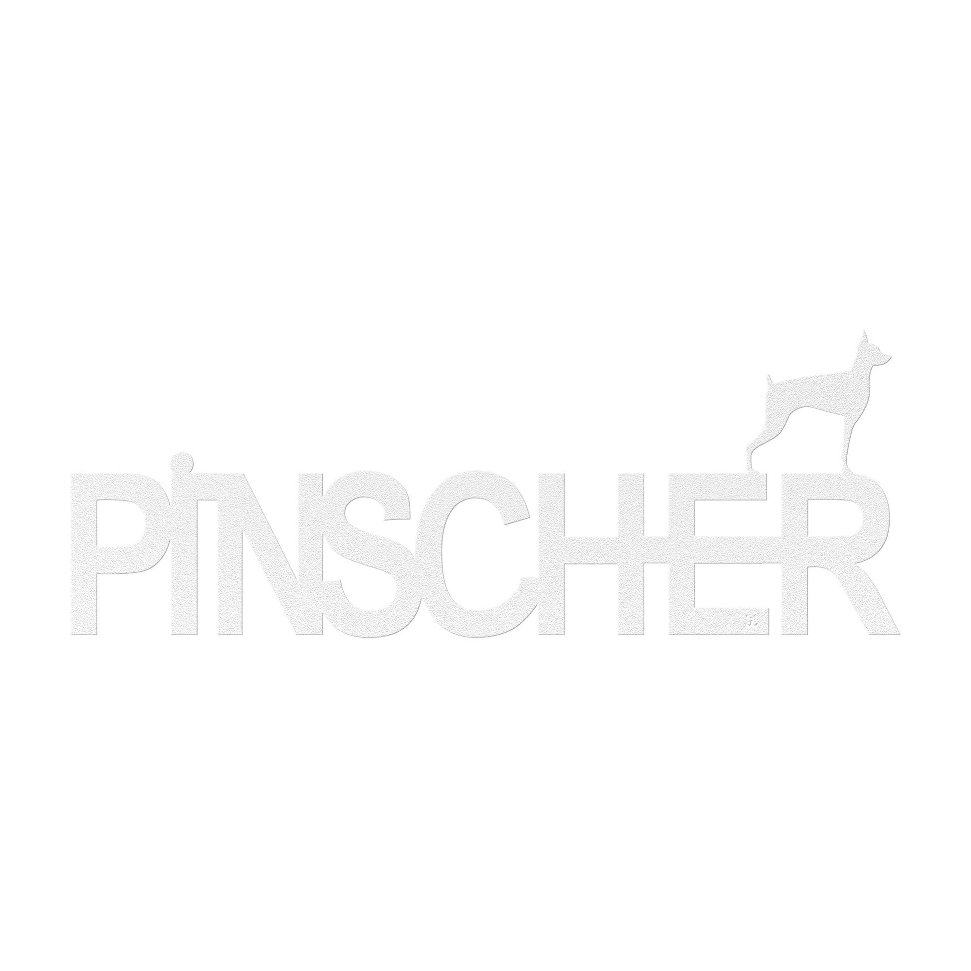 Placa de metal Pinscher - Identidade i-animals