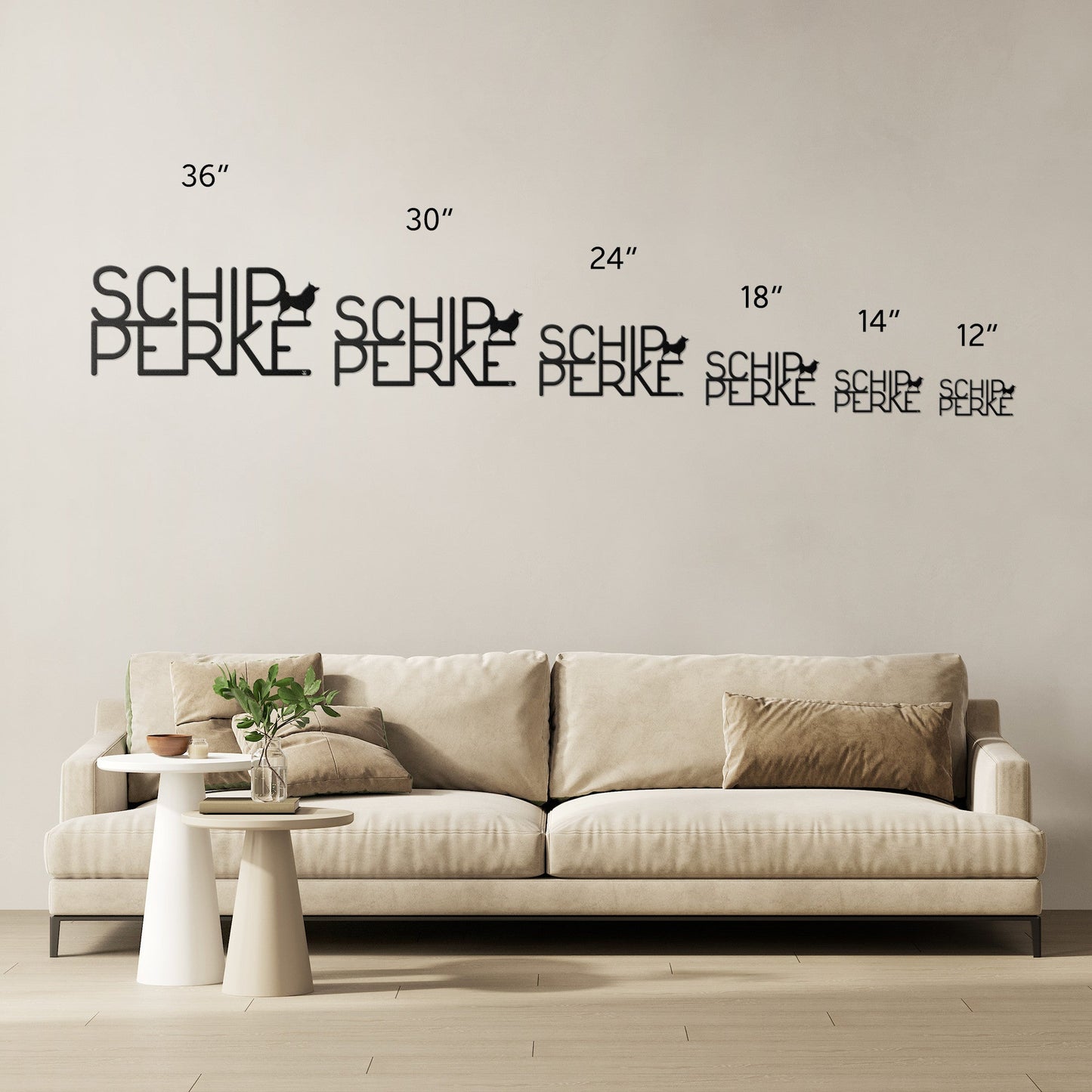 Placa de metal Schipperke - Identidade i-animals