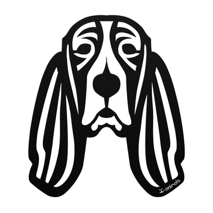 Basset Hound Cut Metal - Tribal