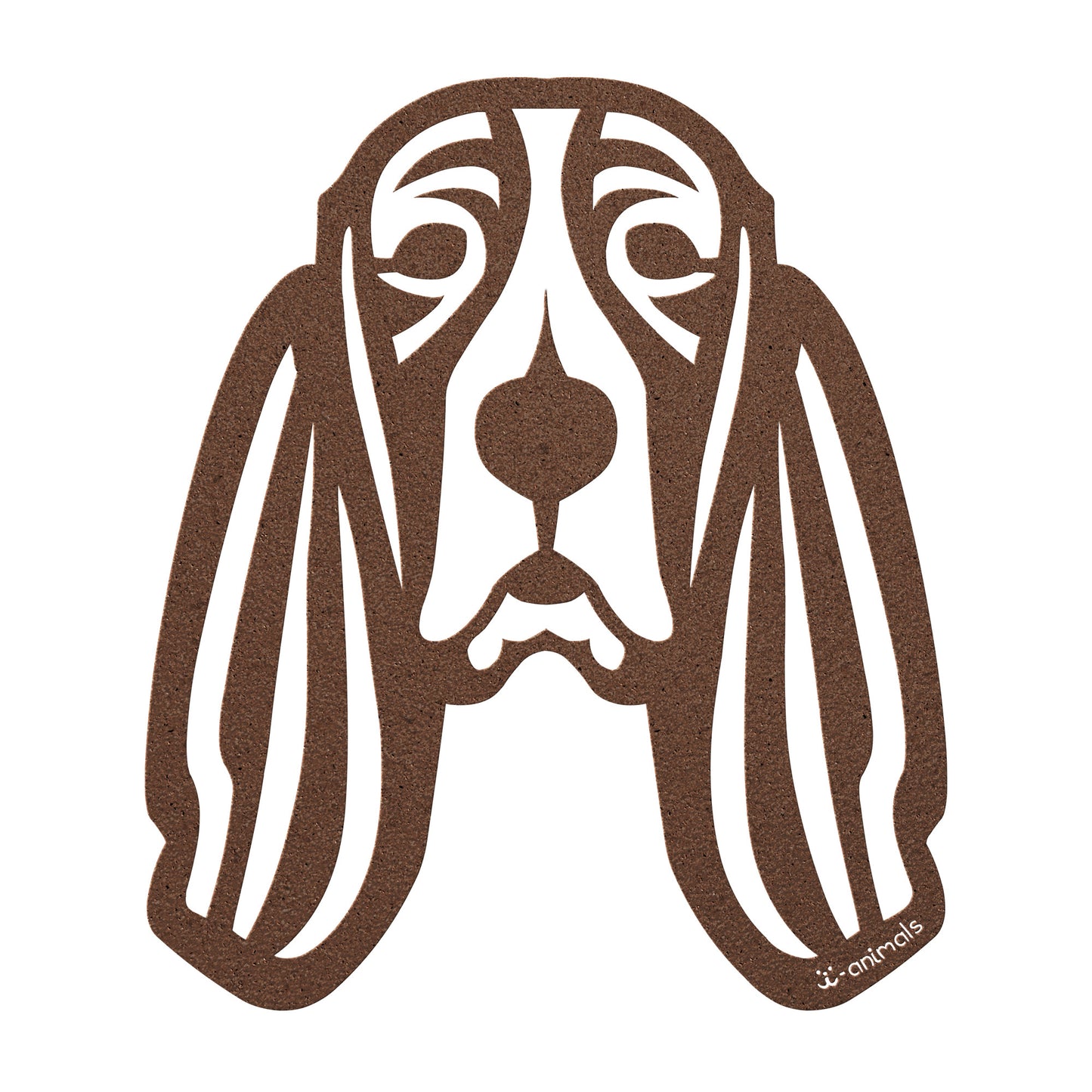 Basset Hound Cut Metal - Tribal