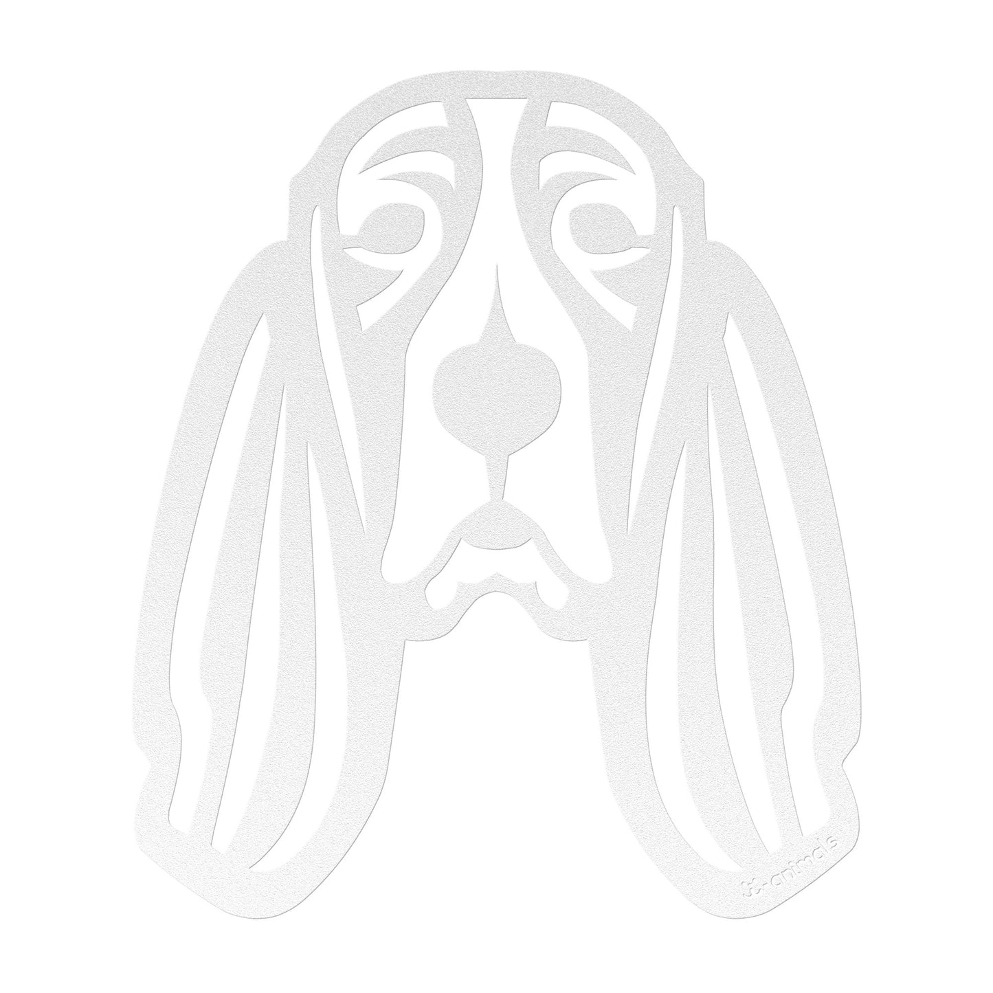 Basset Hound Cut Metal - Tribal