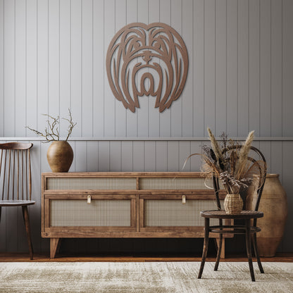 Lhasa Apso Cut Metal - Tribal