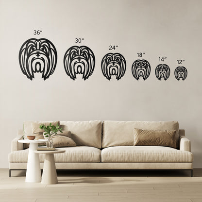 Lhasa Apso Cut Metal - Tribal