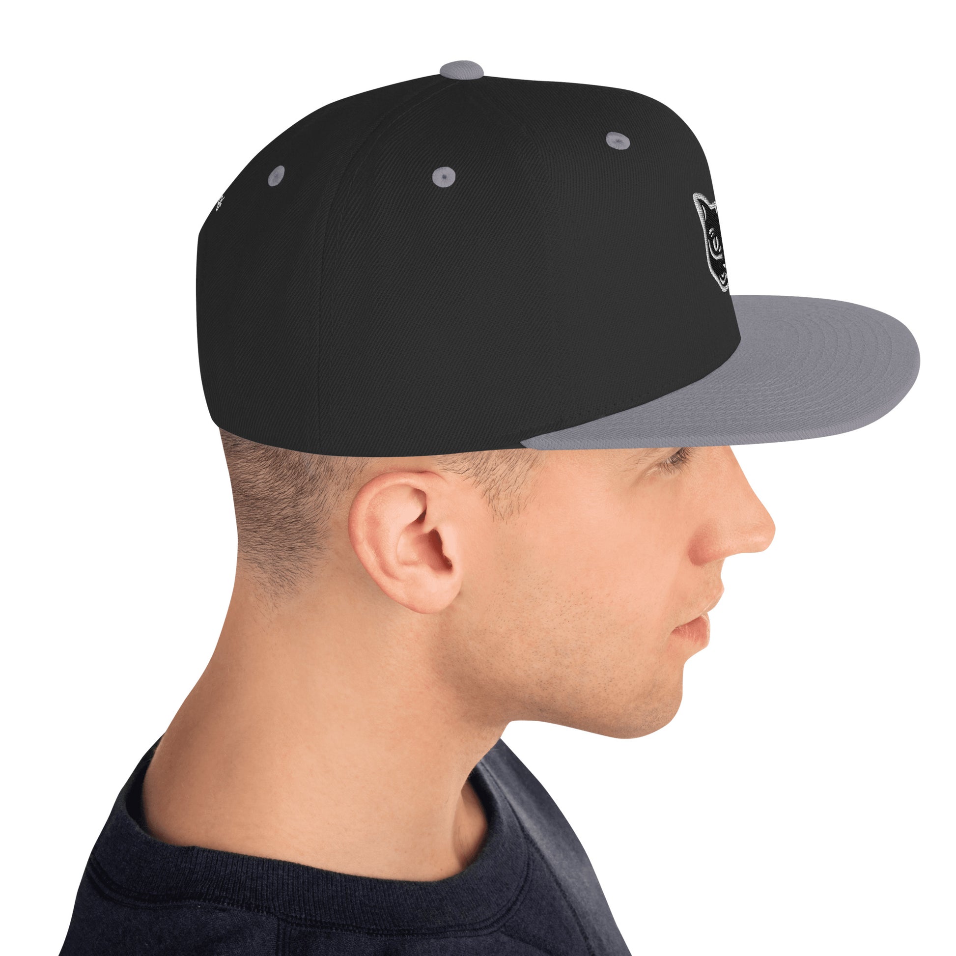 Boné Snapback Gato Preto - Tribal - i-animals