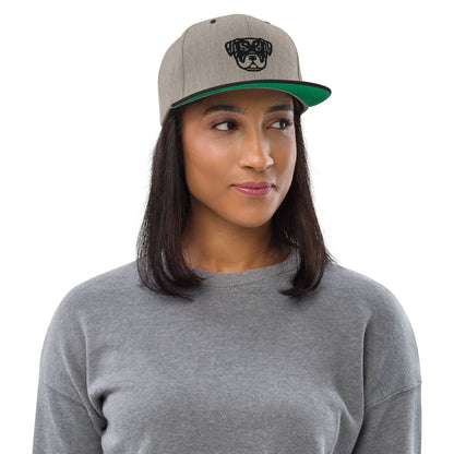 Boné Snapback Rottweiler - Tribal - Cores claras - i-animals